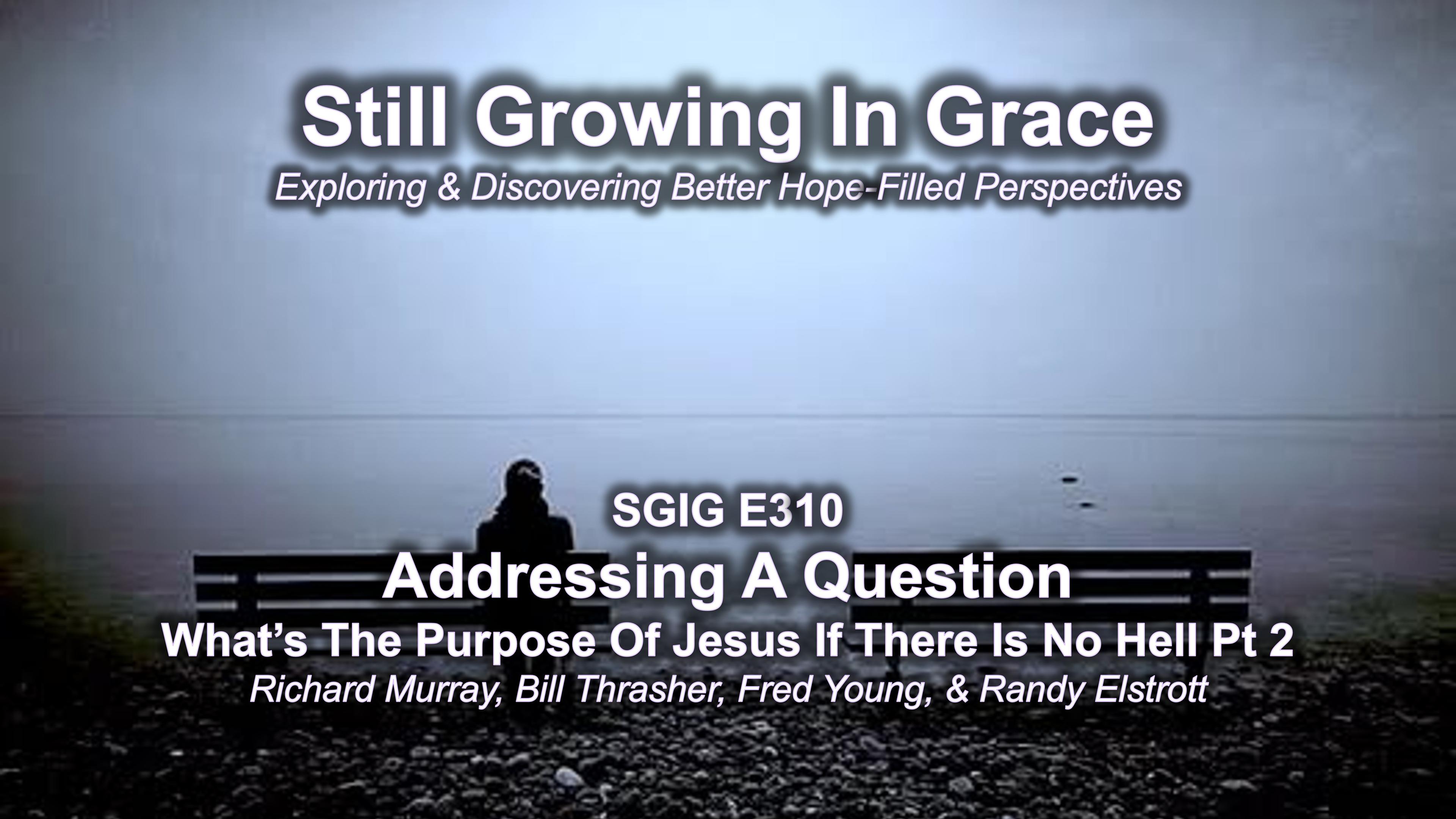 SGIG E310 What’s The Purpose Of Jesus If There Is No Hell Pt 2